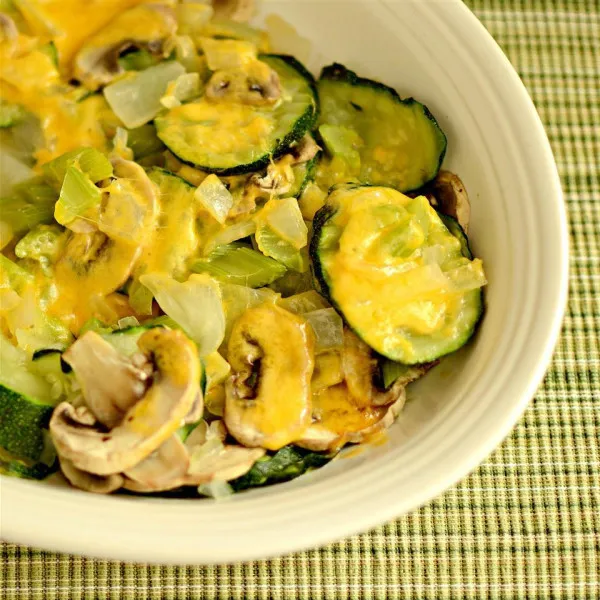 receta Courgettes cuites au micro-ondes