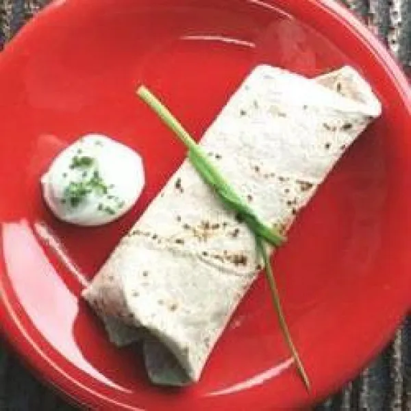 receta Courgettes enveloppées de tortillas