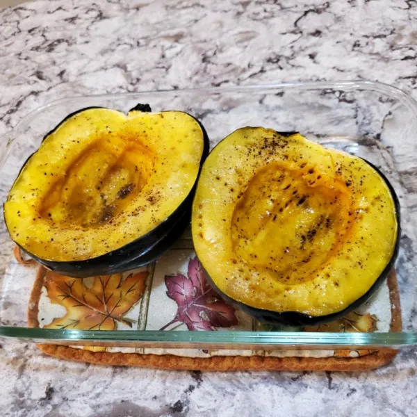 receta Courge poivrée au micro-ondes