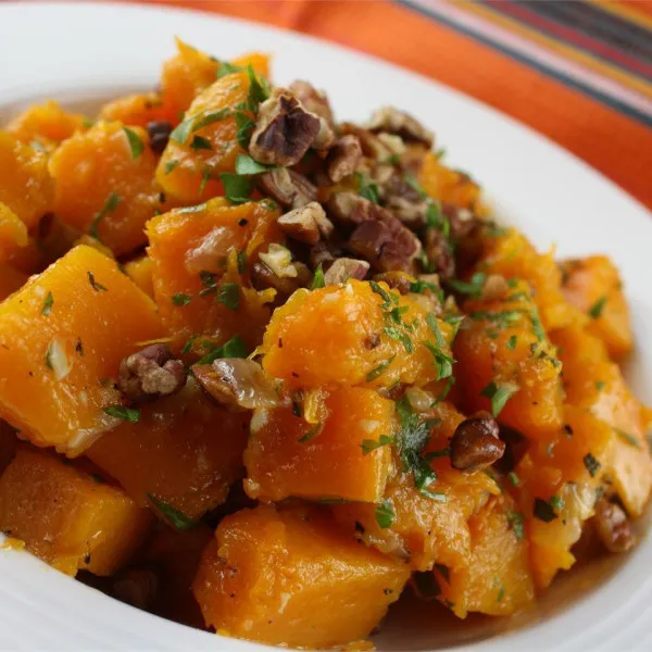 receta Calabaza Butternut Con Cebolla Y Pecanas