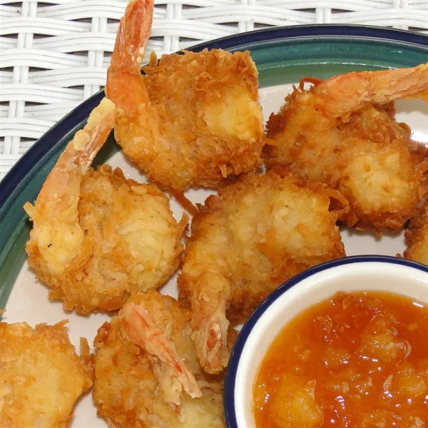 receta Crevettes à la noix de coco avec papillons Slam Dunk