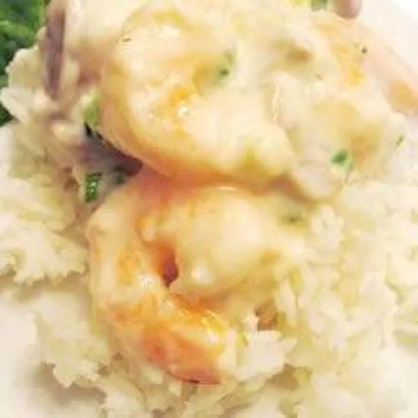 receta Crevettes à la crème de xérès