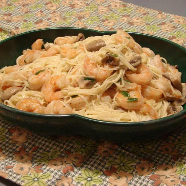 receta Crevettes et spaghettis de Win