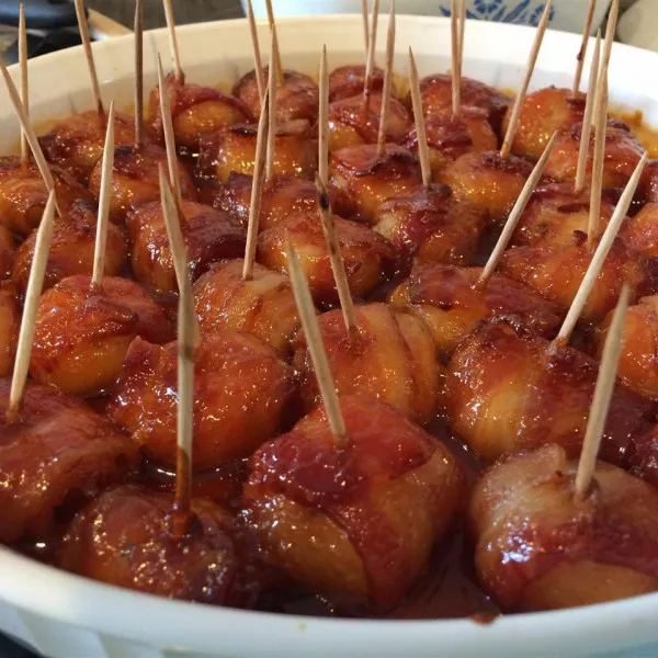 recette Bacon Wrapped Châtaignes d'eau II