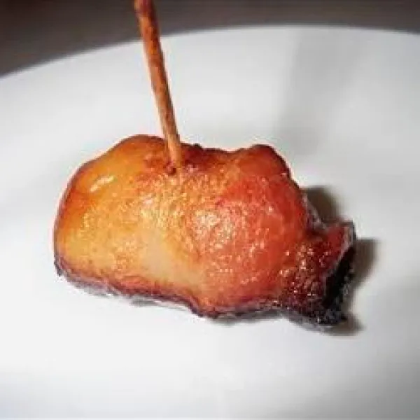 receta Castañas De Agua Teriyaki Envueltas En Tocino I