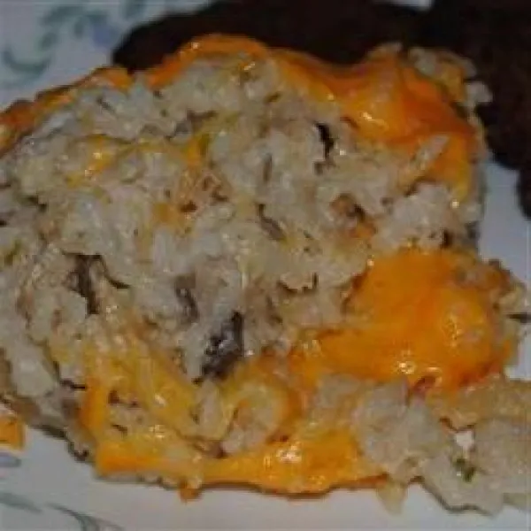 receta Casserole de riz au fromage et amandes