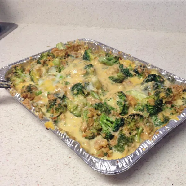 receta Casserole de brocoli et de fromage de Thanksgiving