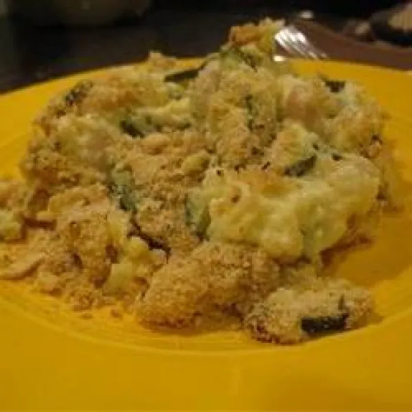 receta Croûte de biscuits Courgettes à la casserole