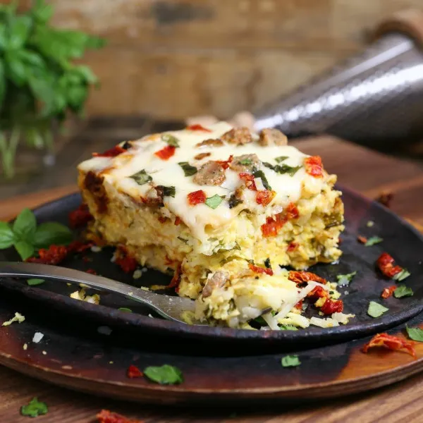receta Casserole de petit-déjeuner à la mijoteuse pendant la nuit