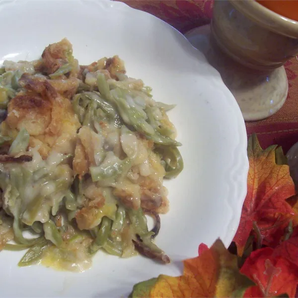 receta Casserole de Haricots Verts au Fromage