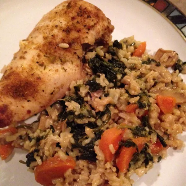 receta Casserole de gombo, poulet et riz