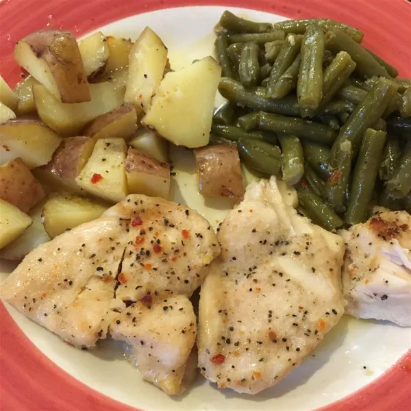 receta Cena De Pollo En Una Sartén