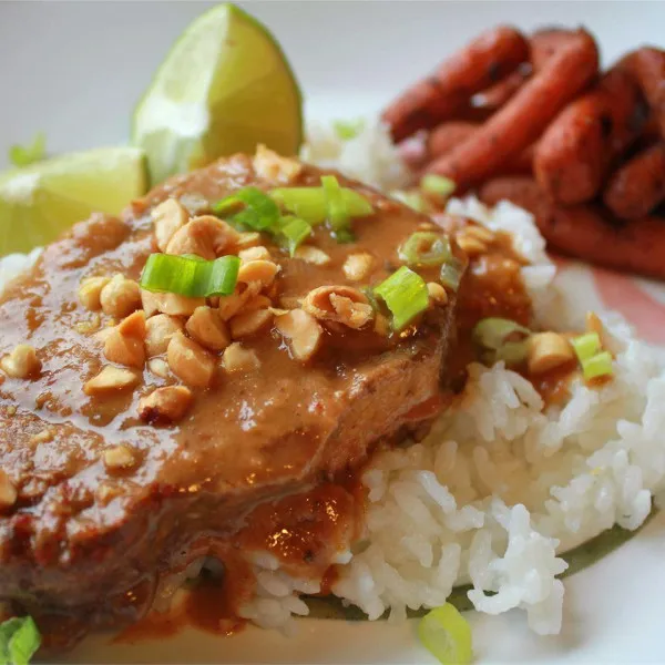 recetas Cerdo Tailandés Con Maní En Olla De Cocción Lenta