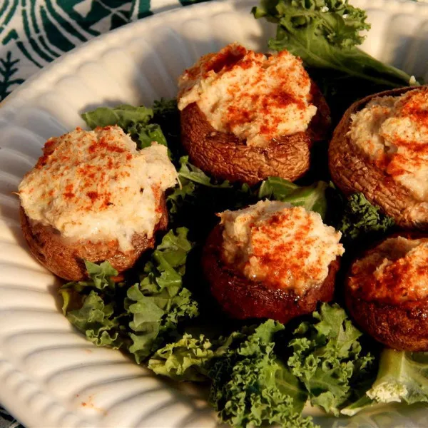 receta Champiñones Rellenos De Cangrejo III