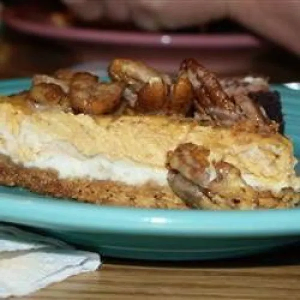 przepisy Brooke's Pumpkin Pecan Layered Cheesecake