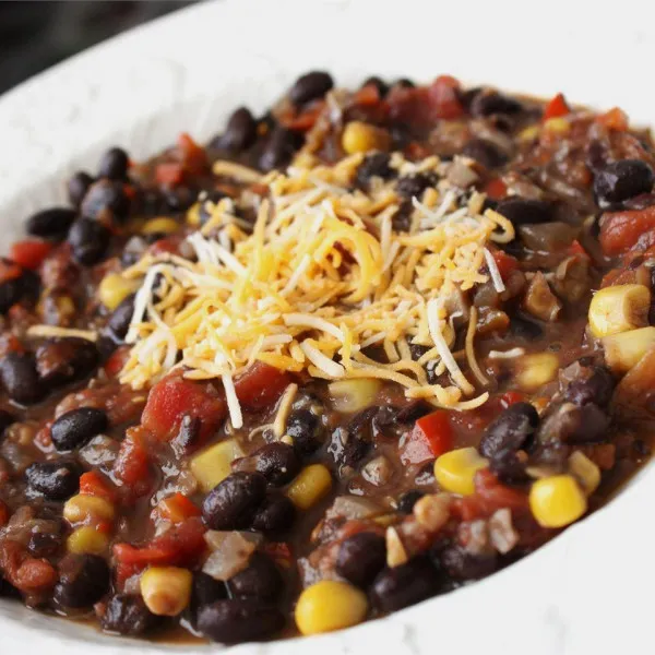 receta Chili aux haricots noirs