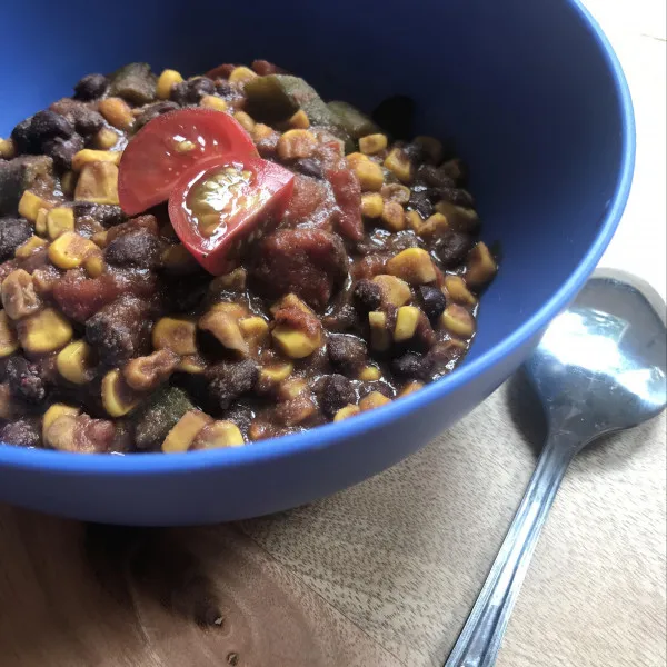 receta Chili végétalien avec gombo