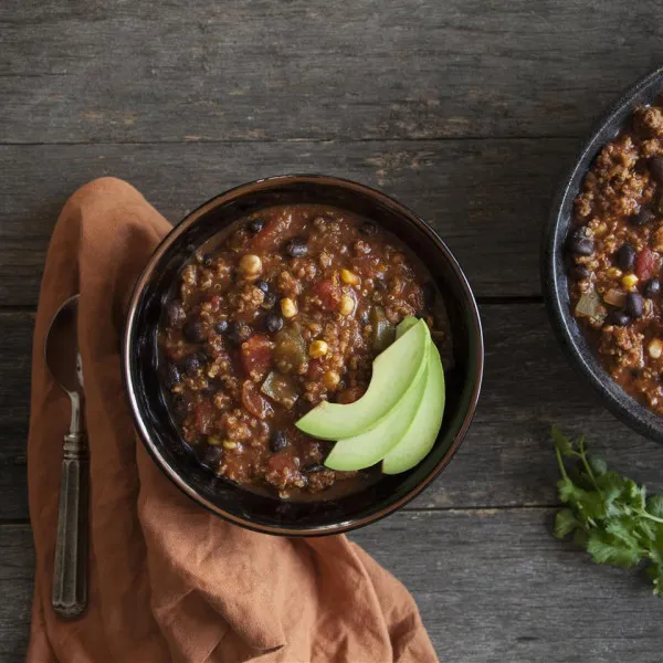 recetas Chili De Bisonte Con Pimienta Fantasma Y Quinoa