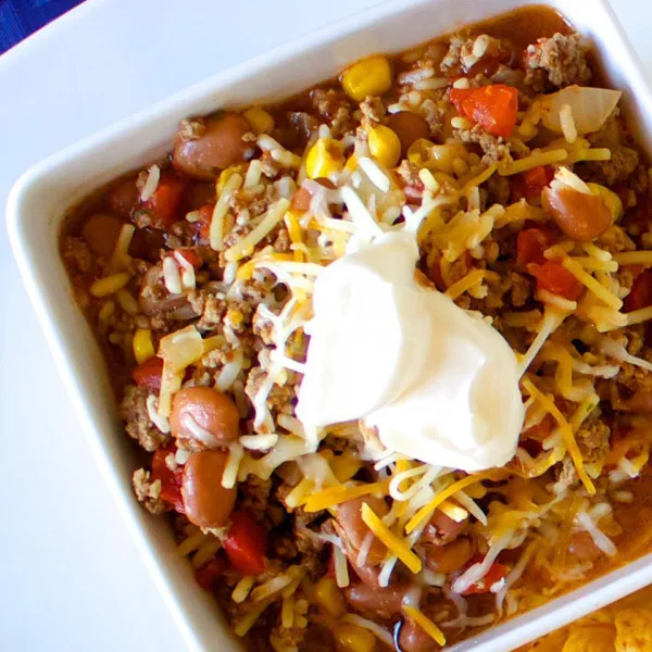 receta One Pot Taco Chili