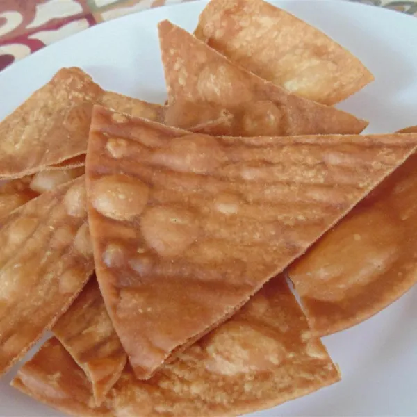 receta Chips De Tortilla De Harina Frita