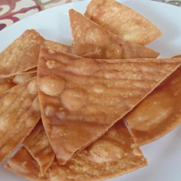 recetas Chips De Tortilla De Harina Frita