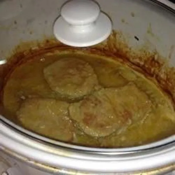 receta Chuletas De Cerdo Sin Hueso En Olla De Cocción Lenta