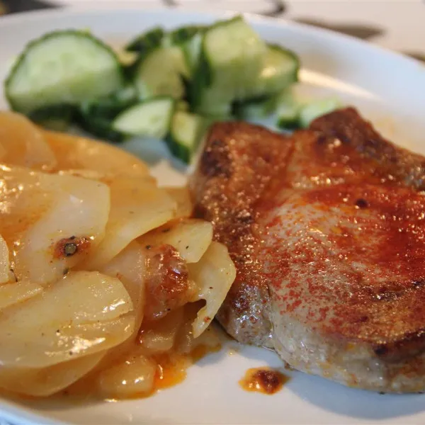 recette Gratin De Côtelettes De Porc Et De Pommes De Terre