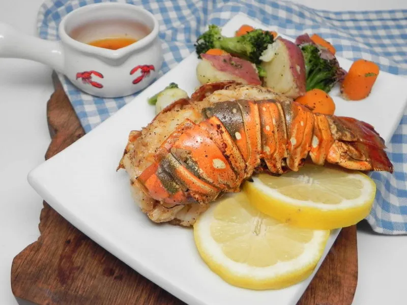 receta Queues de homard grillées