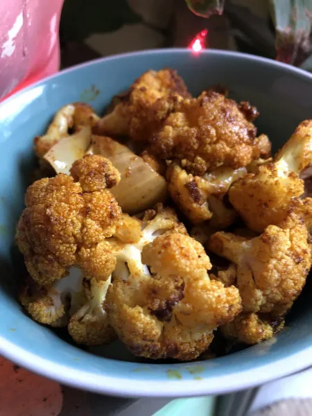 recetas Coliflor Al Curry Asado Y Cebolla