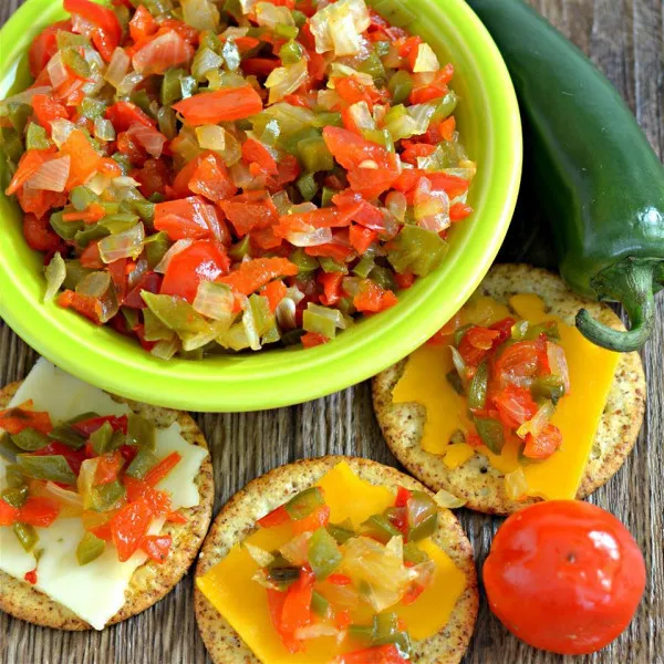 receta Condimento Rápido De Cebolla Y Pimiento En Escabeche