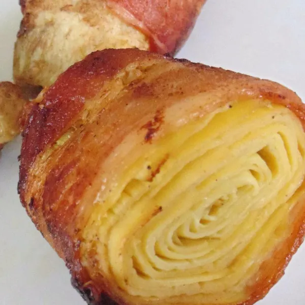 receta Coeurs d'artichauts enveloppés dans du bacon