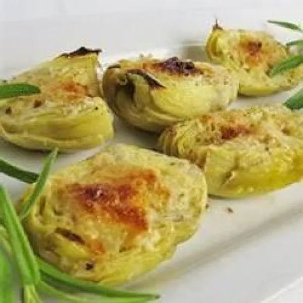 receta Gratin de coeurs d'artichauts