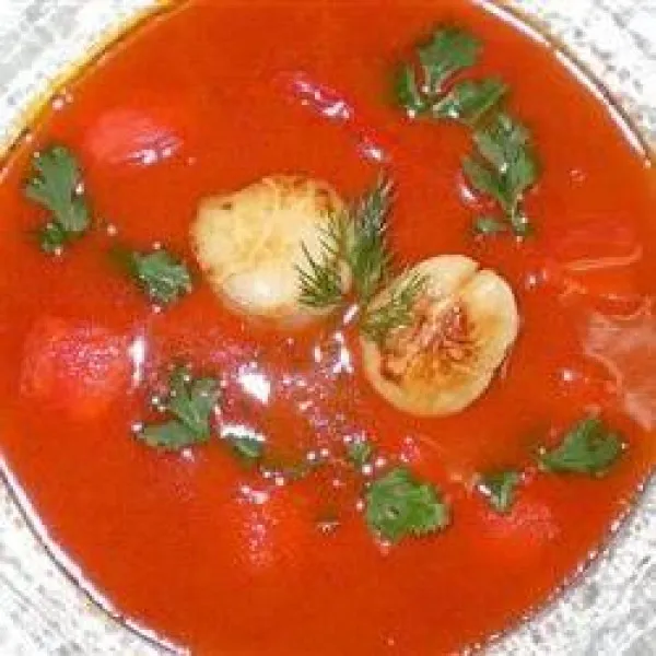 receta Crème de Tomate (Tofu)