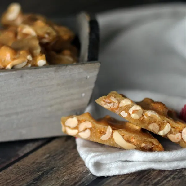 receta Croustillant aux cacahuÃ¨tes pour four Ã  micro-ondes