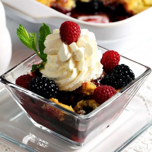 receta Triple Berry Crisp