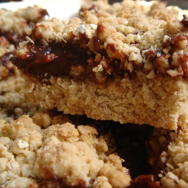 receta Cuadritos De Avena Con Chocolate