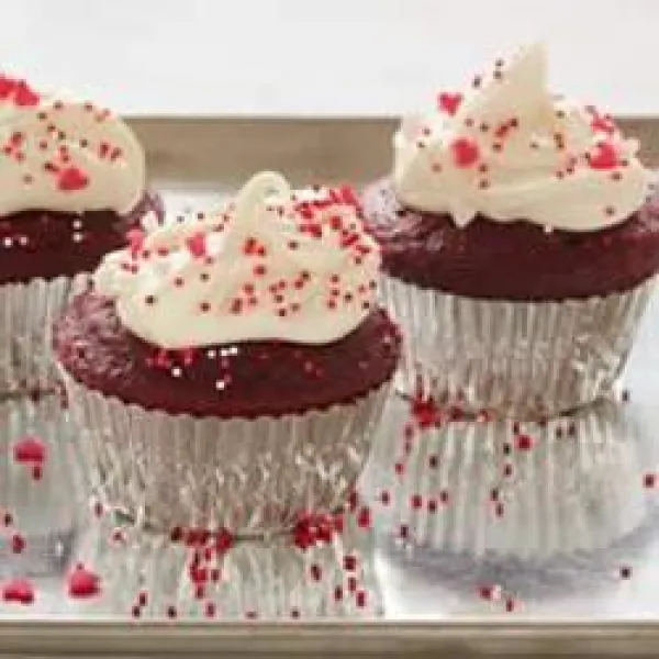 receta Cupcakes Clásicos De Terciopelo Rojo