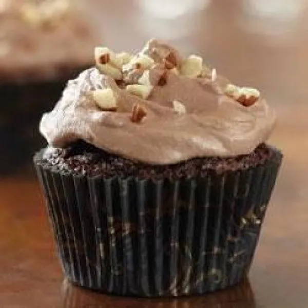 recetas Cupcakes De Brownie Con Crema De Avellanas