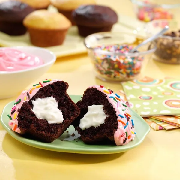 receta Cupcakes Rellenos Reddi-wip