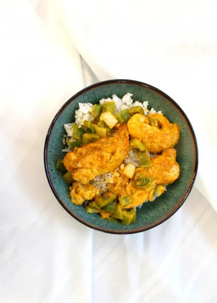 receta Curry de poulet au four
