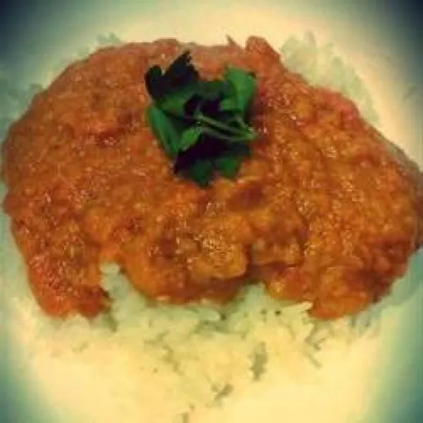 receta Curry végétarien de lentilles rouges et de noix de coco
