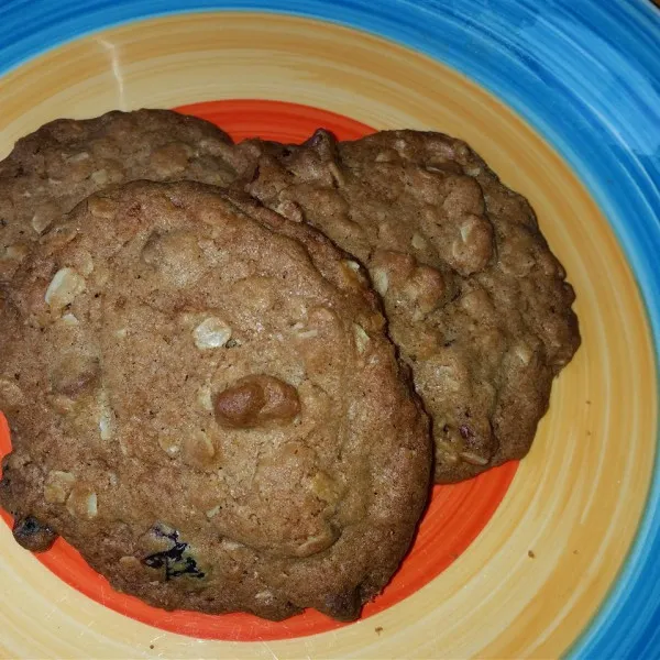 recette Délicieux biscuits à l'avoine et aux pépites de chocolat