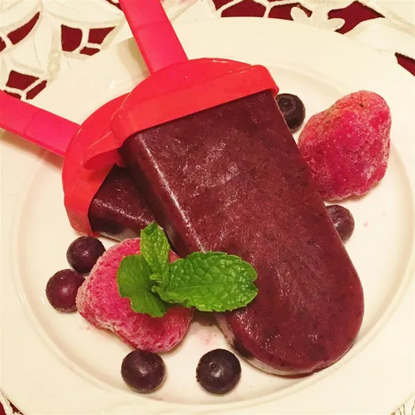 przepisy Pyszne lody sojowo-jagodowe