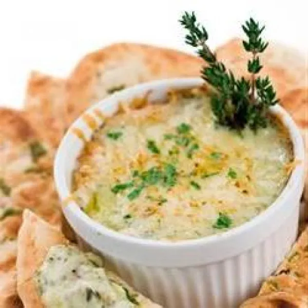 receta Dip Caliente De Espinacas, Alcachofas Y Queso Suizo