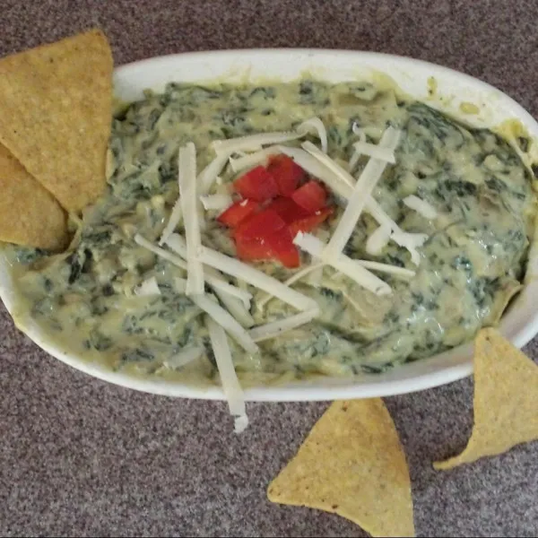 receta Dip De Espinacas Y Alcachofas Con 4 Quesos