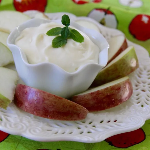 recette Trempette à la guimauve pour les tranches de pomme