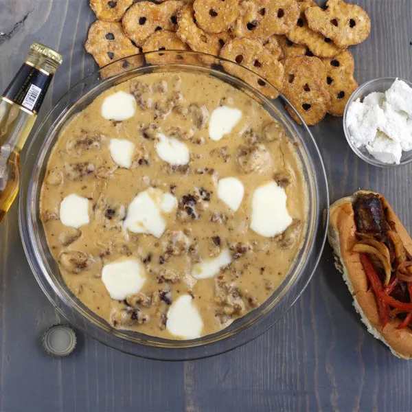 receta Dip De Queso Con Cerveza Y Mocoso De Wisconsin