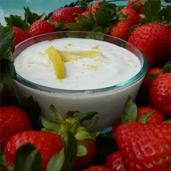 Przepis Dip cytrynowo-jogurtowy