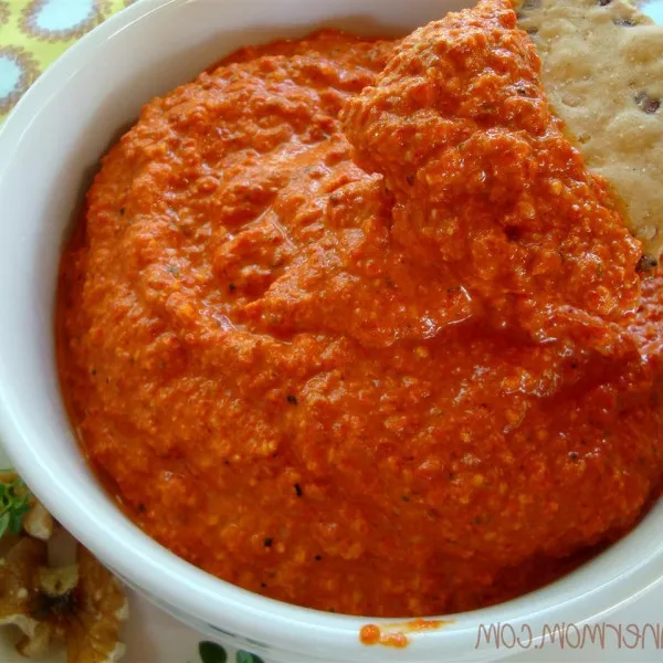 receta Dip Tibio De Pimientos