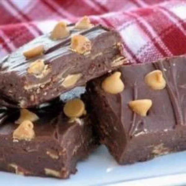 receta Fudge au chocolat avec pépites de beurre d'arachide